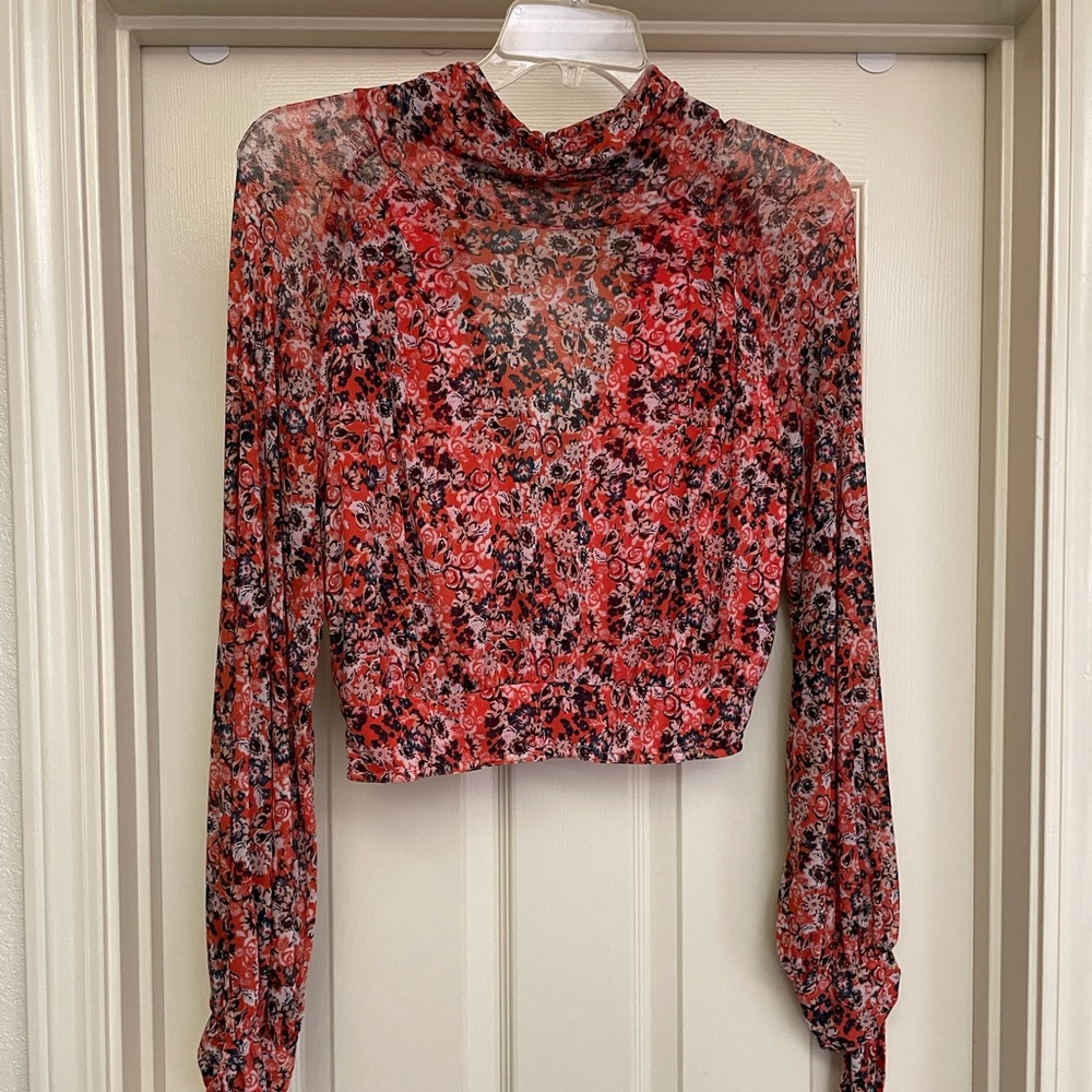 Free People “All Dolled Up” Mesh Top